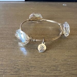 Bourbon and Boweties clear crystal bracelet